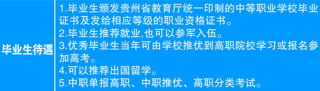 遵义职业技术学校毕业待遇