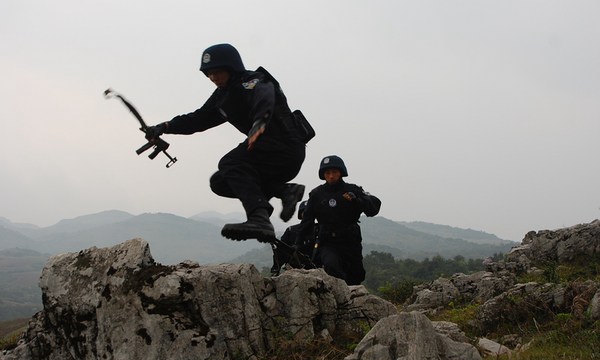 云南警官学院训练